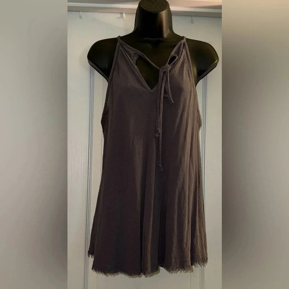 Umgee Grey Tank Top - Picture 1 of 5